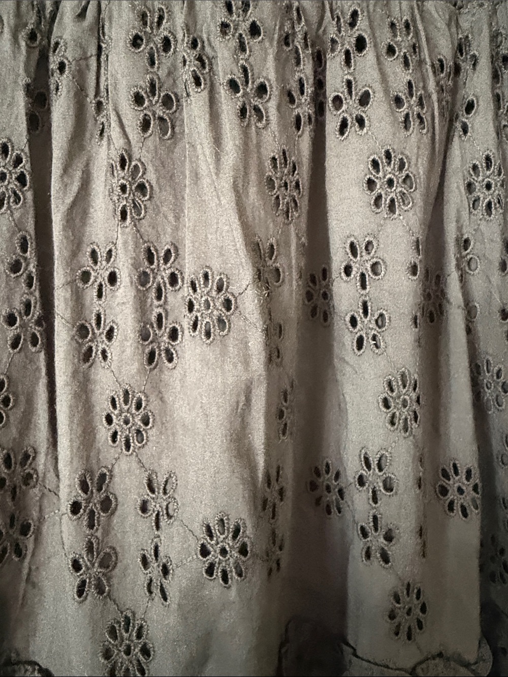 Quince Black Smocked Eyelet Tiered Maxi Dress - Picture 3 of 5